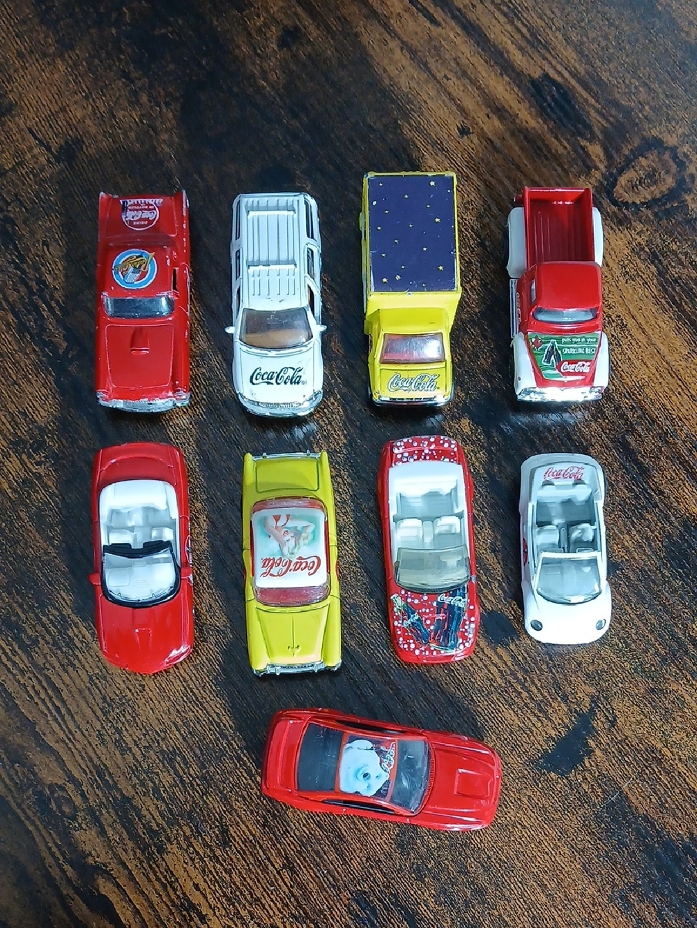 Matchbox Majorette 9 Coca Cola Toy Car Lot 1990s